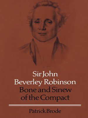 cover image of Sir John Beverley Robinson